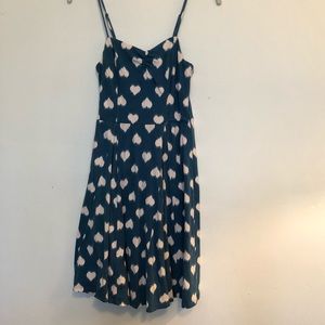 Teal and pink heart dress